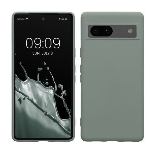 Etui Kwmobile do Google Pixel 7a, zielone, silikonowe, KWM000019YV010C