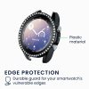 Zestaw 2 etui Kwmobile do zegarka Samsung Galaxy Watch 3, czarno-złoty, plastikowy, KWM000024ZP001C