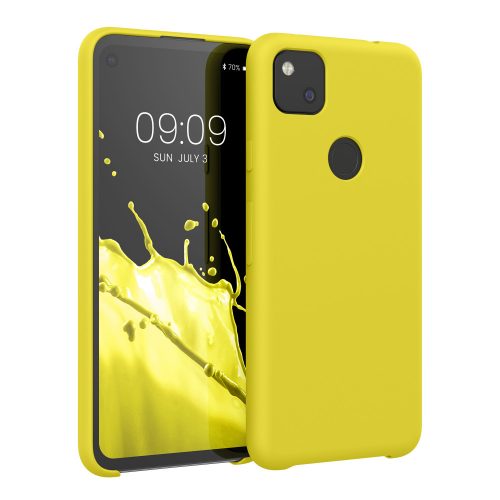 Etui Kwmobile do Google Pixel 4a, żółte, silikonowe, KWM000011HX063C