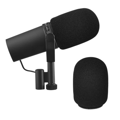 Etui na mikrofon Kwmobile do Shure SM7B/SM27/PGA27, czarne, pianka memory, KWM000024ZS001C