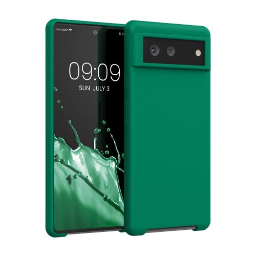 Etui Kwmobile do Google Pixel 6, zielone, silikonowe, KWM000013EZ064C