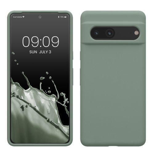 Etui Kwmobile do Google Pixel 7, zielone, silikonowe, KWM0000171I043C