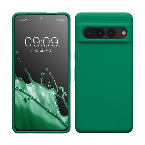 Etui Kwmobile do Google Pixel 7 Pro, zielone, silikonowe, KWM0000171J035C