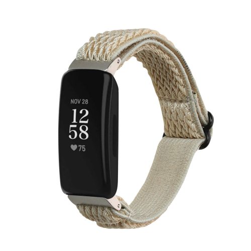 Pasek Kwmobile do Fitbit Inspire 2/Inspire HR, beżowy, nylonowy, KWM0000250I002C