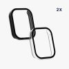 Zestaw 2 kompletnych etui Kwmobile do Xiaomi Mi Band 8 Pro, przezroczysty/czarny, plastikowy, KWM0000250O001C