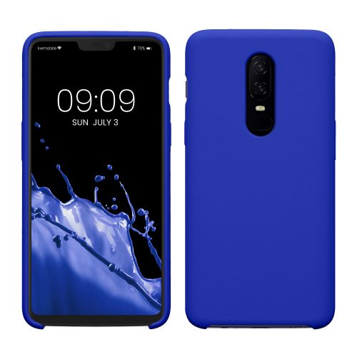 Etui Kwmobile do OnePlus 6, niebieskie, silikonowe, KWM0000099A033C