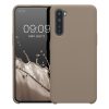 Etui Kwmobile do OnePlus Nord, beżowe, silikonowe, KWM0000117M036C