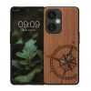 Etui Kwmobile do OnePlus Nord CE 3 Lite/Nord N30, brązowy/niebieski, drewno, KWM000022NS001C