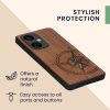 Etui Kwmobile do OnePlus Nord CE 3 Lite/Nord N30, brązowy/niebieski, drewno, KWM000022NS001C