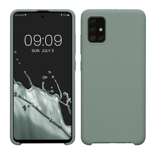 Etui Kwmobile do Samsunga Galaxy A51, Zielone, Silikonowe, KWM000010ZA054C