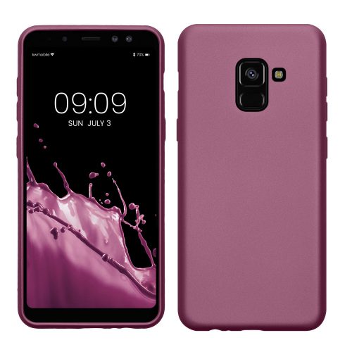 Etui Kwmobile do Samsung Galaxy A8 (2018), Fioletowy, Silikon, KWM0000093L010C