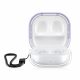 Etui na słuchawki Kwmobile do Samsung Galaxy Buds 2 Pro/Buds 2/Buds Live, przezroczysty/fioletowy, silikon, KWM000017SL002C