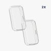 Zestaw 2 etui Kwmobile do Huawei Band 8, przezroczyste, silikonowe, KWM0000251A001C