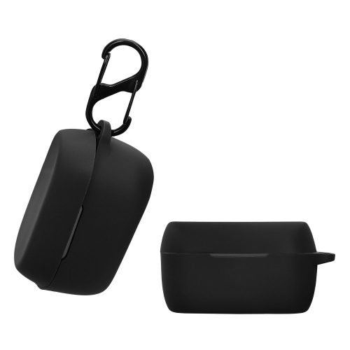 Etui na słuchawki Kwmobile do Jabra Elite 3/Elite 2, czarne, silikonowe, KWM0000251L001C