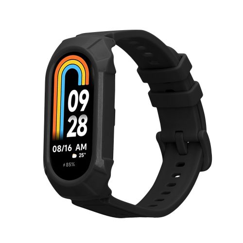 Pasek Kwmobile do Xiaomi Mi Band 8, czarny, silikon, KWM0000252E001C