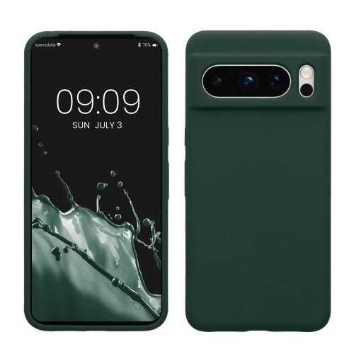 Etui Kwmobile do Google Pixel 8 Pro, Ciemnozielone, Silikon, KWM0000208G021C