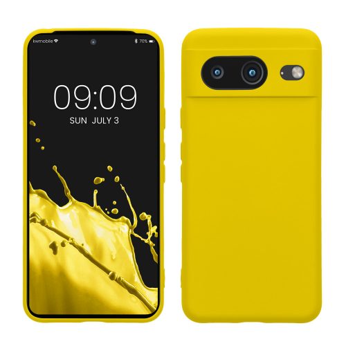 Etui Kwmobile do Google Pixel 8, żółte, silikonowe, KWM0000208L011C