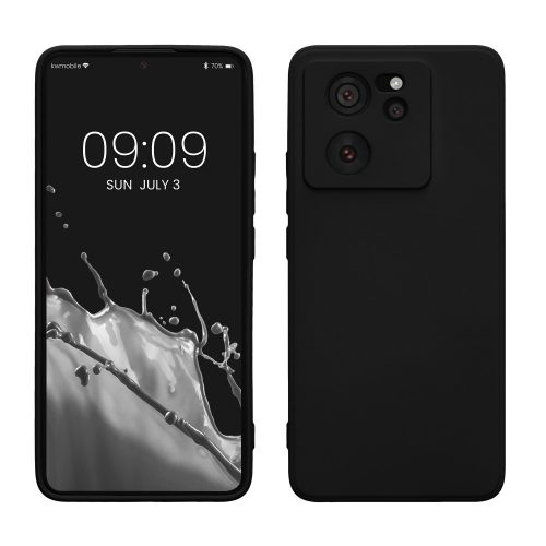 Etui Kwmobile do Xiaomi 13T/13T Pro, czarne, silikonowe, KWM000020IU001C