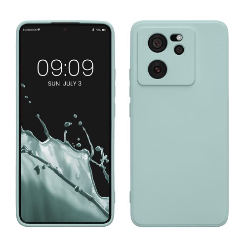 Etui Kwmobile do Xiaomi 13T/13T Pro, Jasnozielone, Silikon, KWM000020IU003C