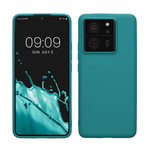 Etui Kwmobile do Xiaomi 13T/13T Pro, zielone, silikonowe, KWM000020IV002C