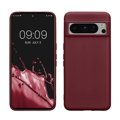 Etui Kwmobile do Google Pixel 8 Pro, bordowe, silikonowe, KWM0000208I010C