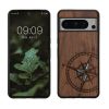 Etui Kwmobile do Google Pixel 8 Pro, brązowo-niebieskie, drewno, KWM0000209C003C