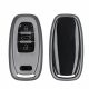 Kwmobile Osłona kluczyka do Audi 3 przyciski - Keyless Go, szara/czarna, silikon, KWM0000252N001C