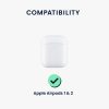 Etui na słuchawki Kwmobile do Apple Airpods 1/Airpods 2, białe, silikonowe, KWM0000253D001C