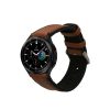 Pasek Kwmobile do zegarka Samsung Galaxy 4/Galaxy Watch 4 Classic/Galaxy Watch 3, brązowy/czarny, skóra naturalna, KWM0000253H001C