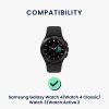 Pasek Kwmobile do zegarka Samsung Galaxy 4/Galaxy Watch 4 Classic/Galaxy Watch 3, brązowy/czarny, skóra naturalna, KWM0000253H001C