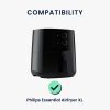 Pokrowiec ochronny Kwmobile do Philips Essential Airfryer XL, ciemnoszary, plastikowy, KWM000023RF001C