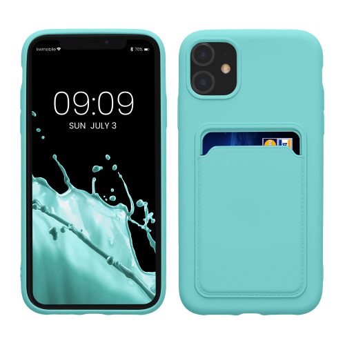 Etui Kwmobile do Apple iPhone 11, jasnozielone, silikonowe, KWM0000134F014C