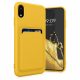 Etui Kwmobile do Apple iPhone XR, żółte, silikonowe, KWM0000134H012C