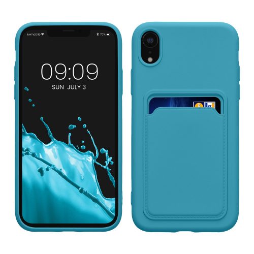 Etui Kwmobile do Apple iPhone XR, jasnoniebieski, silikon, KWM0000134H013C