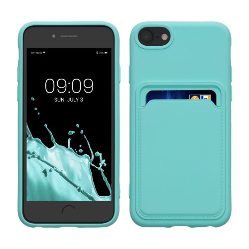 Etui Kwmobile do Apple iPhone 8/iPhone 7/iPhone SE 2, Jasnozielony, Silikon, KWM0000134I014C