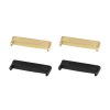 Zestaw 4 adapterów do paska Kwmobile 20 mm do Fitbit Versa 4/Versa 3/Sense 2, czarny/złoty, stal, KWM0000207I002C