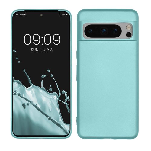 Etui Kwmobile do Google Pixel 8 Pro, jasnozielone, silikonowe, KWM0000208K008C