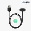 Kabel ładujący USB Kwmobile do Amazfit Bip 3/Bip 3 Pro/GTS 4 Mini, czarny, plastikowy, KWM0000253K001C