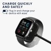 Kabel ładujący USB Kwmobile do Amazfit Bip 3/Bip 3 Pro/GTS 4 Mini, czarny, plastikowy, KWM0000253K001C