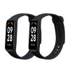 Zestaw 2 pasków Kwmobile do Xiaomi Smart Band 8 Active, czarny/ciemnoniebieski, silikon, KWM0000254C001C