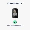 Opaska Kwmobile do Fitbit Charge 6/Charge 5, srebrna, stalowa, KWM0000254K001C