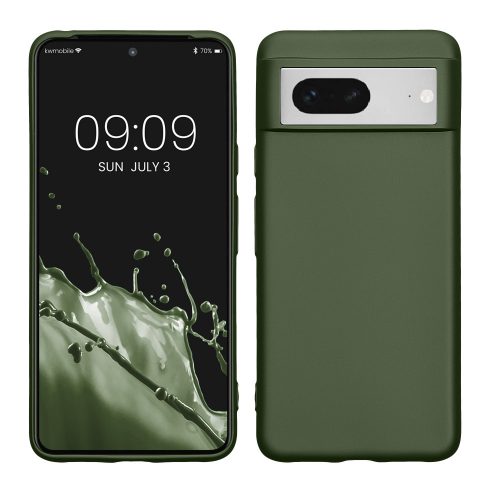 Etui Kwmobile do Google Pixel 8, Ciemnozielone, Silikon, KWM0000208J009C