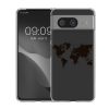 Etui Kwmobile do Google Pixel 8, przezroczyste/czarne, silikonowe, KWM000020JN002C