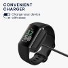 Kwmobile Kabel zasilający USB do Fitbit Charge 6, czarny, plastikowy, KWM0000255N001C