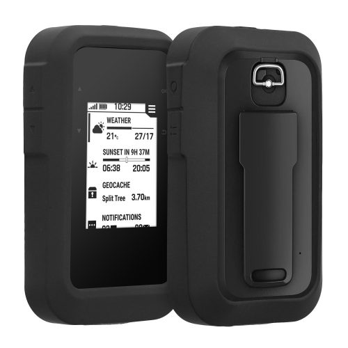 Etui ochronne Kwmobile do Garmin eTrex SE, czarne, silikonowe, KWM0000255U001C