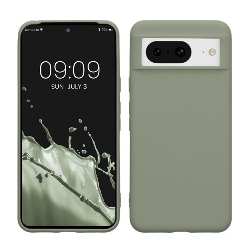 Etui Kwmobile do Google Pixel 8, zielone, silikonowe, KWM0000208H011C