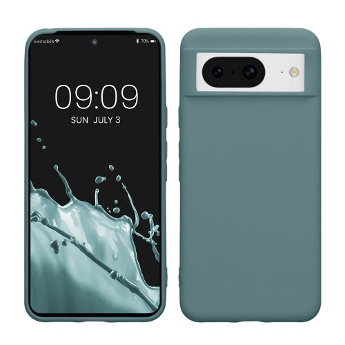 Etui Kwmobile do Google Pixel 8, ciemnozielone, silikonowe, KWM0000208H012C