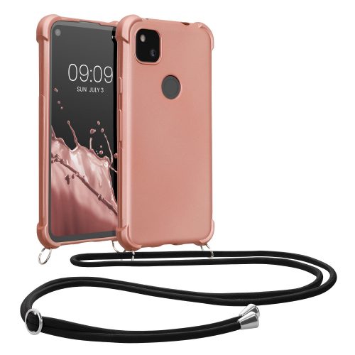 Etui Kwmobile do Google Pixel 4a, różowe, silikonowe, KWM000020JS001C