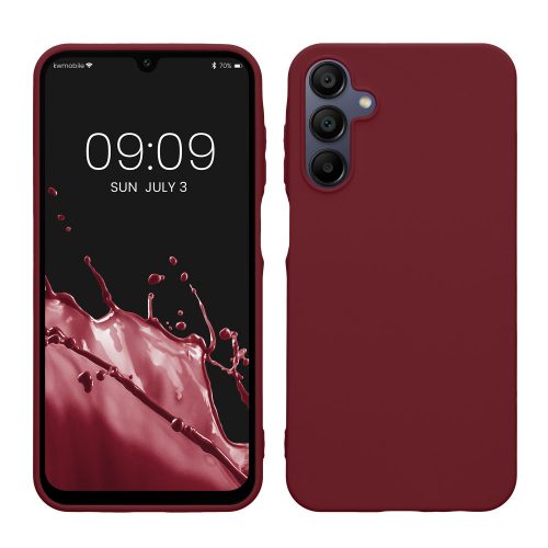 Etui Kwmobile do Samsunga Galaxy A15 5G, Burgundowe, Silikonowe, KWM000021MH010C