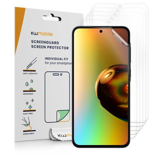 Zestaw 6 folii ochronnych Kwmobile do Samsunga Galaxy A55, przezroczystych, plastikowych, KWM000021MT001C